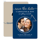 Navy Wedding Union Photo Save the Date Cards Image 1 of 6